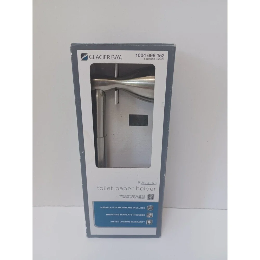 Glacier Bay Builders BTH-008-103 Spot Free Toilet Paper Holder Brushed Nickel‎